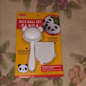 Rice ball maker panda set